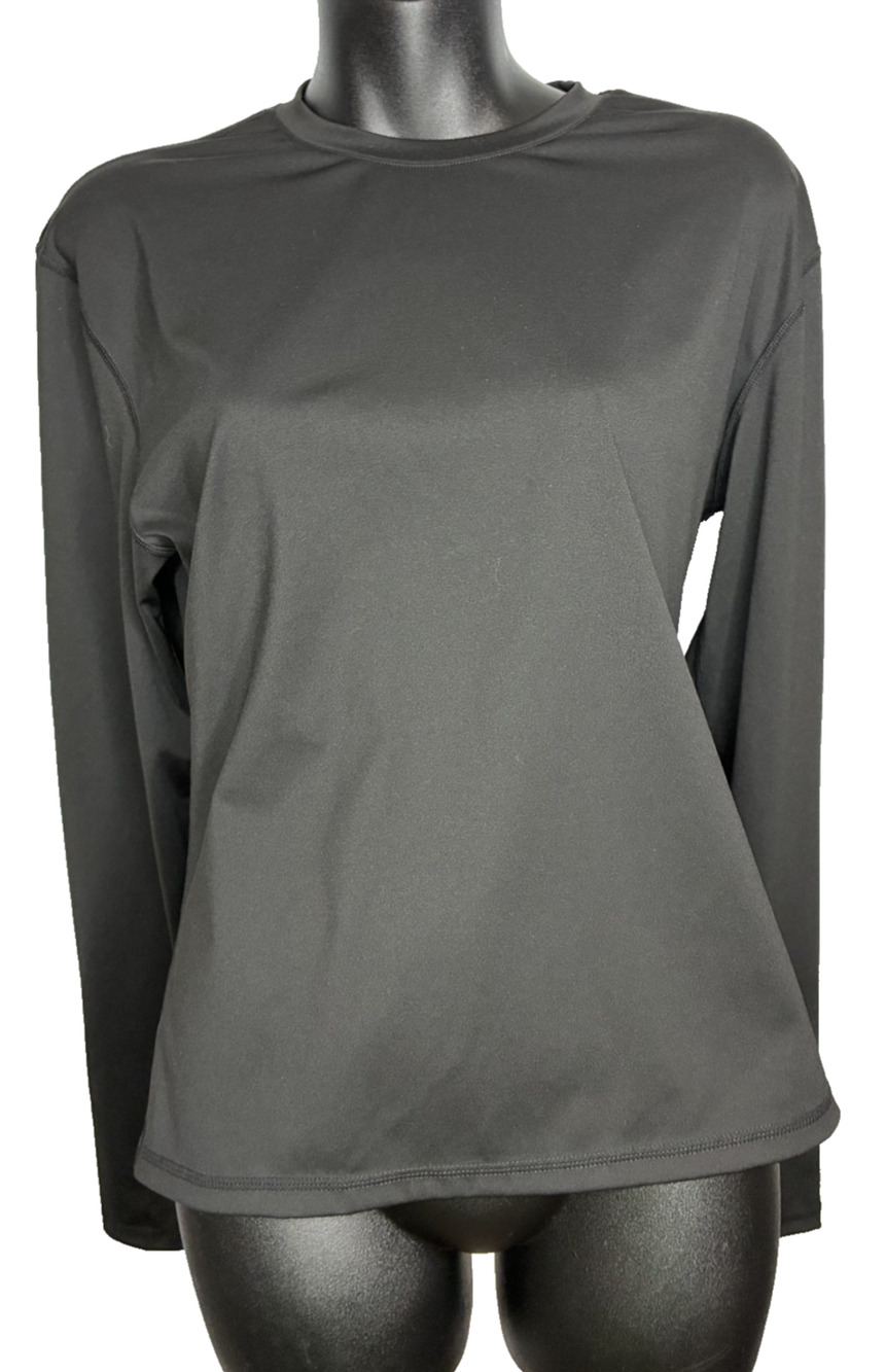 Uncia Active Women's XXL Black Athletic Long Sleeve Crew Neck